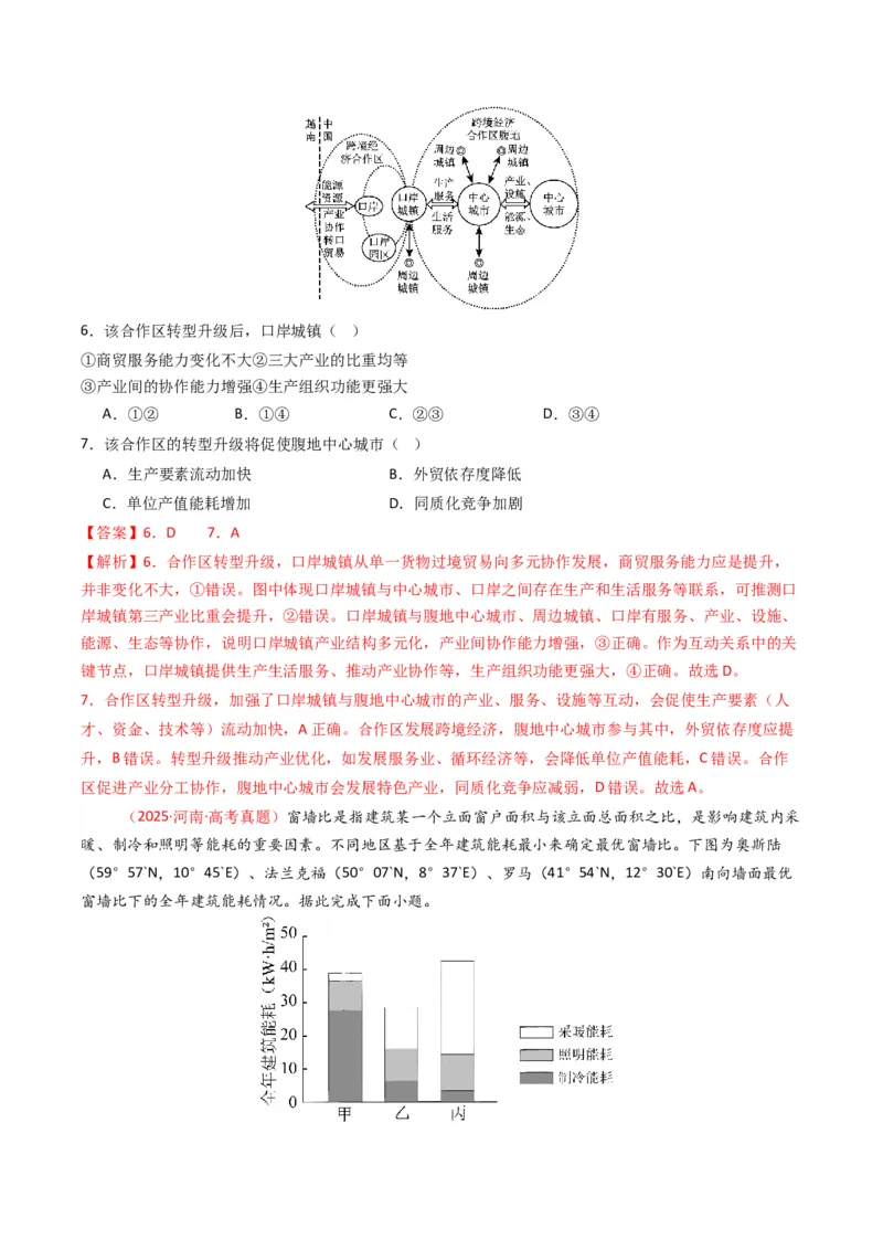 《专题14区域与区域发展（全国通用）（教师版）_地理_2026年-地理高考专项复习_十年（2016-2025）高考地理真题分类汇编（全国通用）-G15》第9页预览