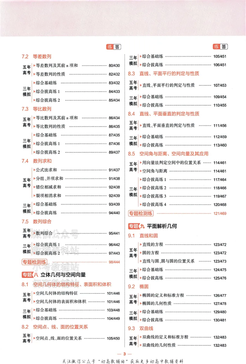 《2025A版5年高考3年模拟高考数学训练册_2025A版53高考总复习学生用书》第8页预览