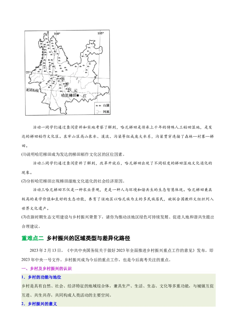 《专题24乡村振兴（重难专练）（全国通用）（学生版）_地理_2026年-地理高考专项复习_2026年高考地理重难点讲义专练（新高考通用）-G102_2026版》第5页预览