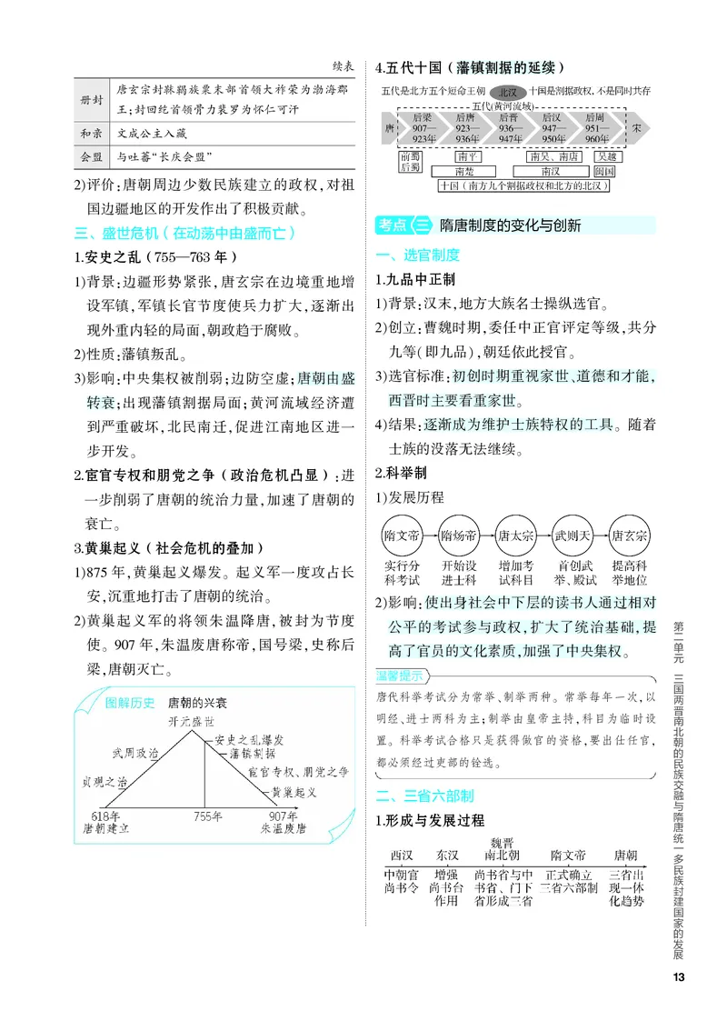 《2_知识讲解-02-第二单元　三国两晋南北朝的民族交融与隋唐统一多民族封建国家的发展_2024版教学资源包_2024版.新高考版历史.5·3A版_4_PDF教参电子书》第3页预览