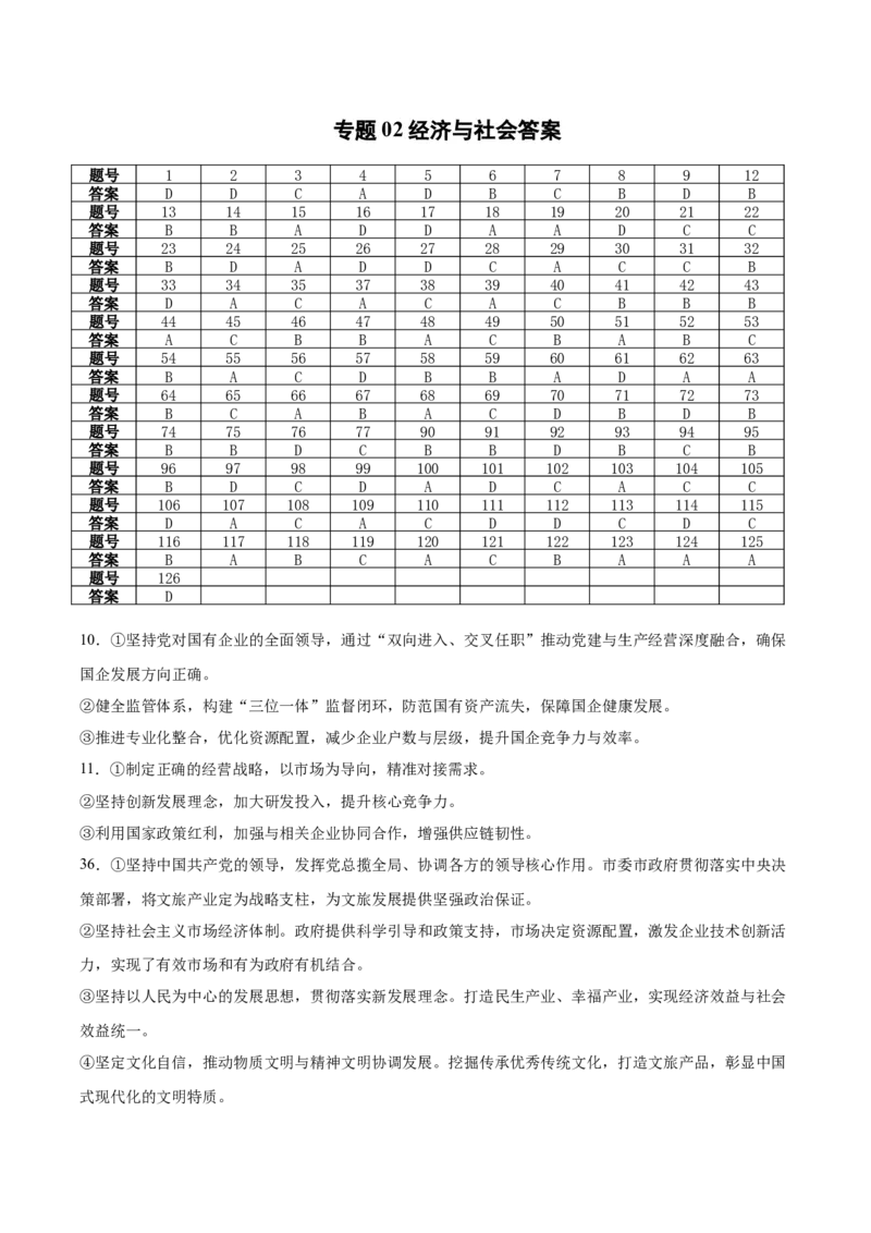 《专题02经济与社会（精选高频考题129题）（全国通用）（答案版）(1)_zheng治_2027年高考政治专项复习_2026年高考政治二模试题分类汇编（新高考专用）-G288_2026版》第1页预览