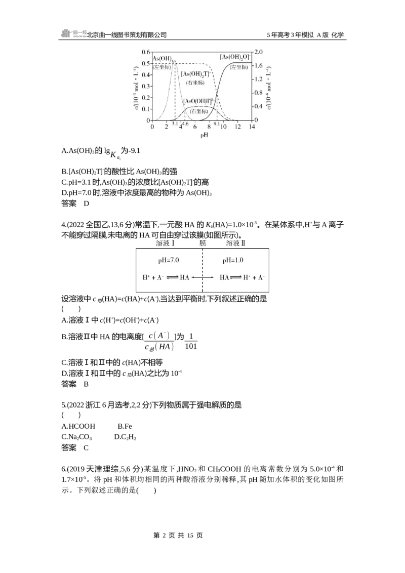 《4_专题1210年高考真题专题分类汇编_2025版教学资源包_（总复习系列）2025版《5年高考3年模拟》新高考版A版（⭐全科）_2025版.新高考版.选考总复习.化学.5·3A版_第二部分图书拓展资源》第2页预览