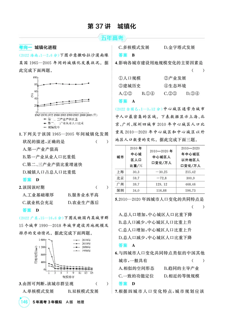 《1_精练册-第八章　乡村与城镇_2026版教学资源包_202653高考总复习A版_新高考_地理_教师A版2026年.新高考版.地理.53_第八章乡村与城镇_1_精练册PDF》第7页预览