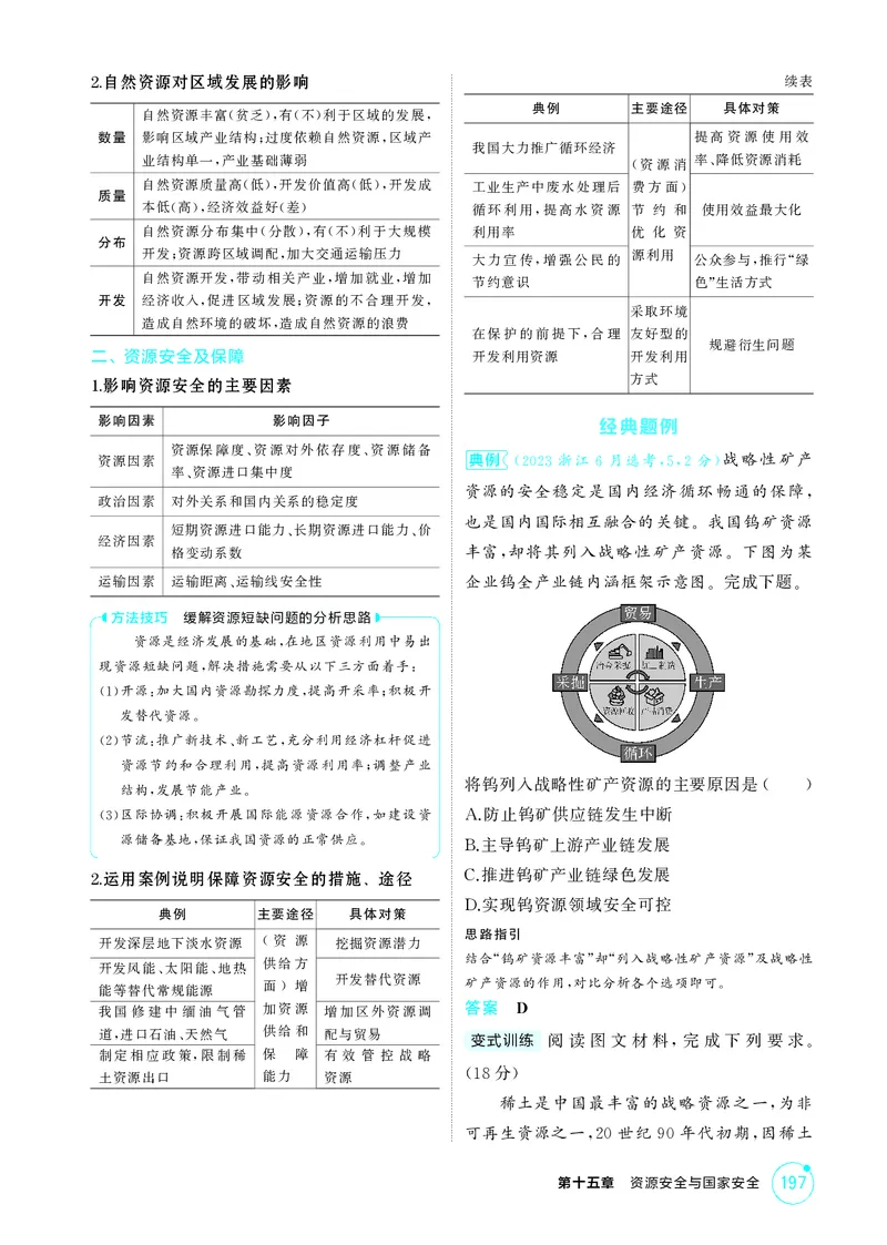 《1_第十五章资源安全与国家安全_2026版教学资源包_202653高考总复习A版_江苏版_2026版.江苏版.选考总复习.地理.5·3A版_图书电子资源_第十五章资源安全与国家安全_2_精讲册PDF》第3页预览