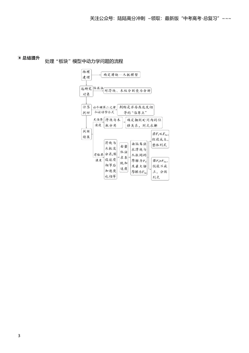 《第三章　第15课时　专题强化：“滑块—木板”模型中的动力学问题_04-物理-高考总复习_一轮复习_2026年-物理高考一轮复习_2026年大一轮复习讲义物理课件讲义练习-C203_学生用书Word版文档》第3页预览