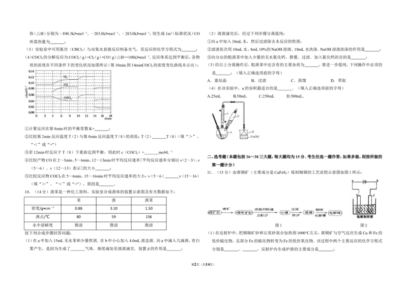 《2012年全国统一高考化学试卷（新课标）（含解析版）_高考一二三轮复习_化学_2027年高考化学专项复习_2008年-2026年化学高考真题-G427_2008-2020年高考_全国卷_A3word版》第2页预览