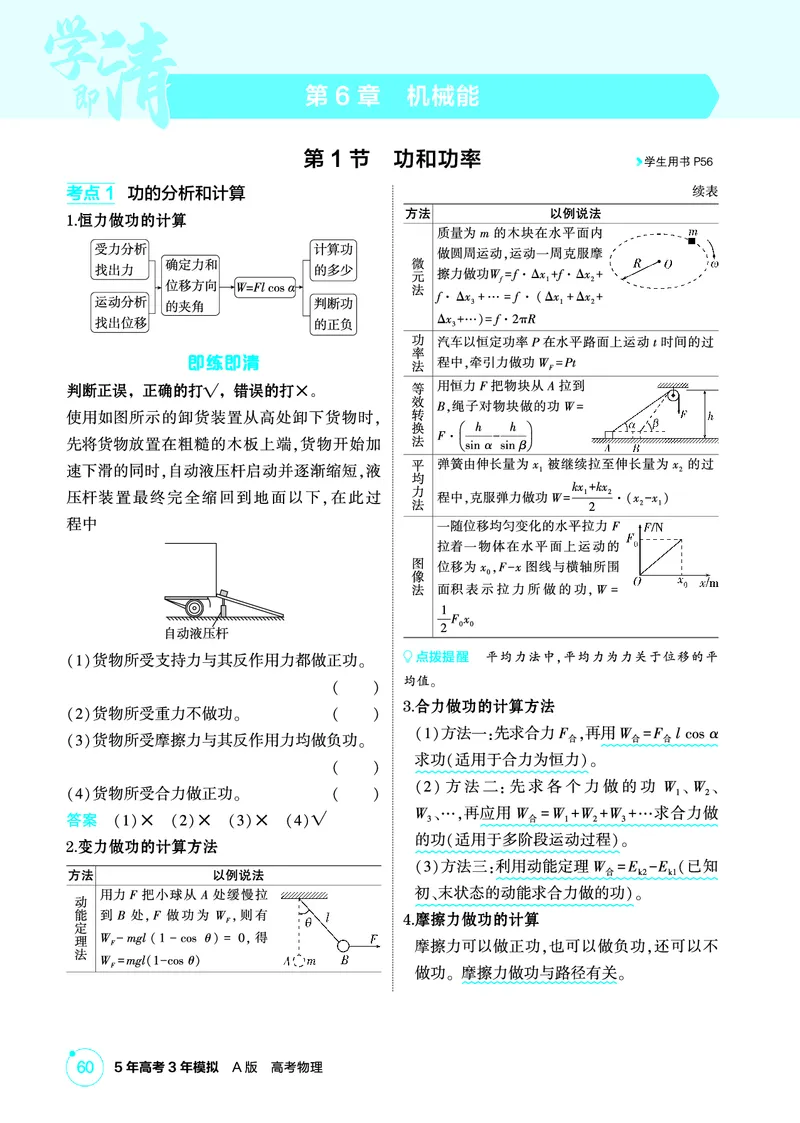 《1_精讲册PDF06-第6章机械能_2026版教学资源包_202653高考总复习A版_江苏版_2026版.江苏版.选考总复习.物理.5·3A版_二、教师用书PDF_第6章机械能守恒定律_1_PDF教参电子书》第1页预览