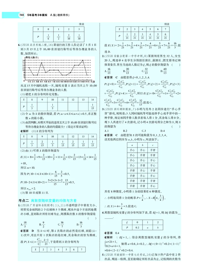 《§11.2离散型随机变量及其分布列、均值与方差_2022版教学资源包_五年高考三年模拟_2022版新高考版高考总复习数学5·3A版_专题十一§112离散型随机变量及其分布列、均值与方差_专题PDF_专题PDF》第3页预览
