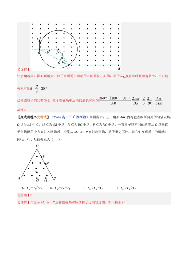 《第27讲动态圆、磁聚焦和磁发散问题（复习讲义）（黑吉辽蒙专用）（教师版）_地理_2027年高考地理一轮_2027年高考物理一轮课件+讲义+练习（黑吉辽蒙专用）-G330_2027版》第7页预览