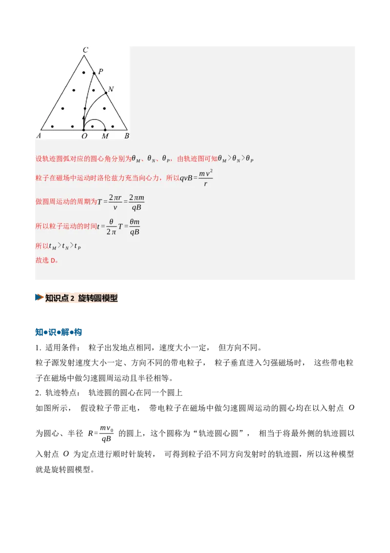 《第27讲动态圆、磁聚焦和磁发散问题（复习讲义）（黑吉辽蒙专用）（教师版）_地理_2027年高考地理一轮_2027年高考物理一轮课件+讲义+练习（黑吉辽蒙专用）-G330_2027版》第8页预览