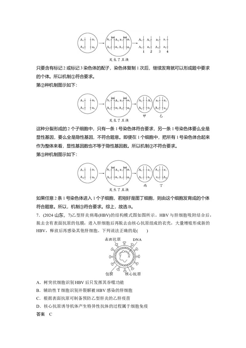《2024年山东省普通高中学业水平等级考试生物(1)_2026版高中《二三轮复习+冲刺复习》_2021-2025生物高考题_2024生物高考题_教师》第4页预览