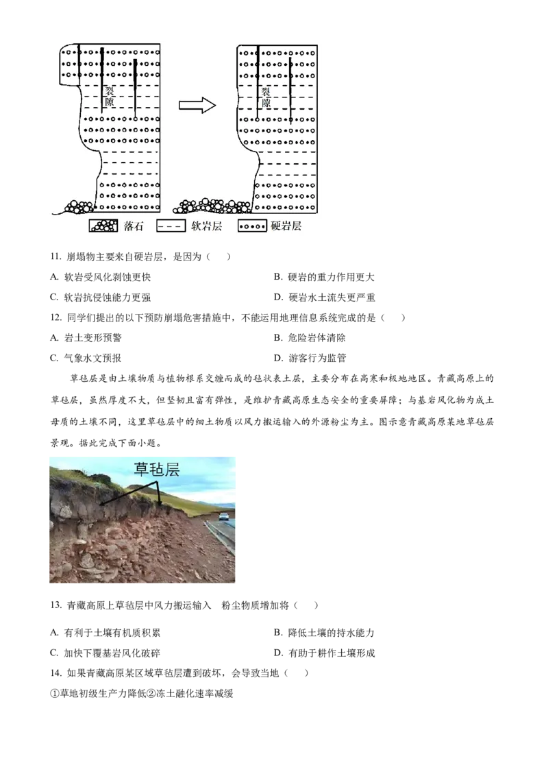《精品解析：2023年广东高考地理真题（原卷版）(1)_地理_2027年高考地理专项复习_2008年-2026年地理高考真题-G427_2023年高考_2023年地理-广东》第4页预览