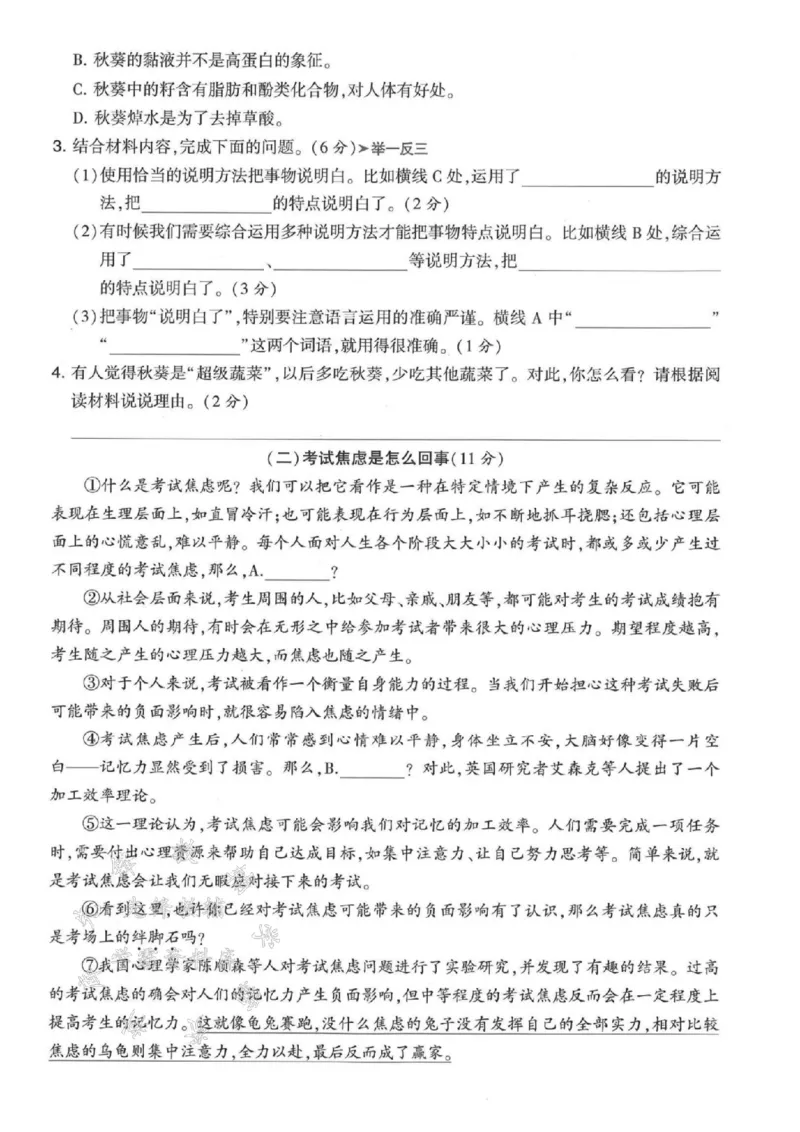 《五年级上册语文第五单元拔尖检测卷-SY_5年级上册同步教辅_5上语文_五上语文单元+期中+期末卷_五上语文单元卷》第4页预览
