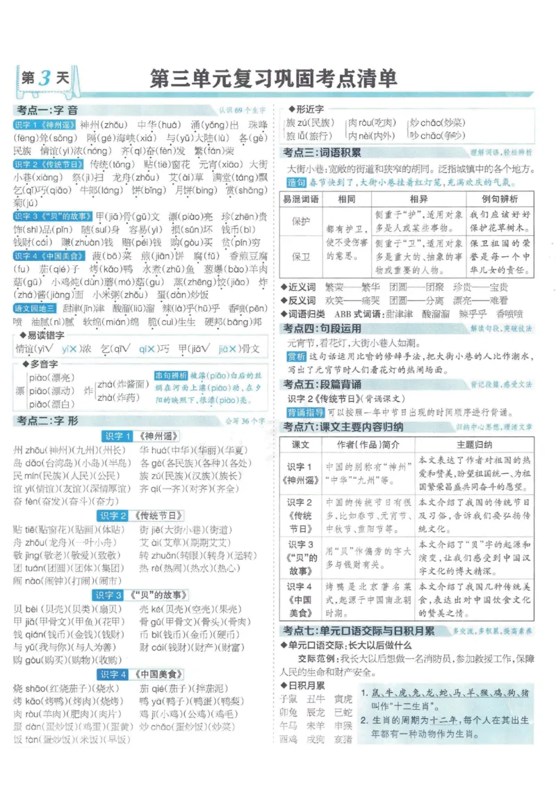 《二年级（下）语文15天满分备考(1)_2年级下册同步教辅_2下-语文_二下语文-专项练习》第6页预览