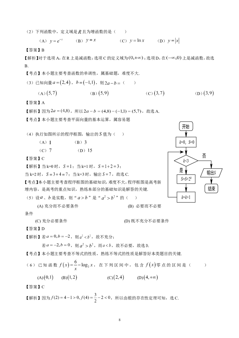 《2014年北京高考文科数学试题及答案_高考一二三轮复习_数学_2027年高考数学专项复习更新中_2008年-2026年数学高考真题-G427_2008-2020年高考_2008-2020年_地方卷_地方卷高考文科数学》第8页预览