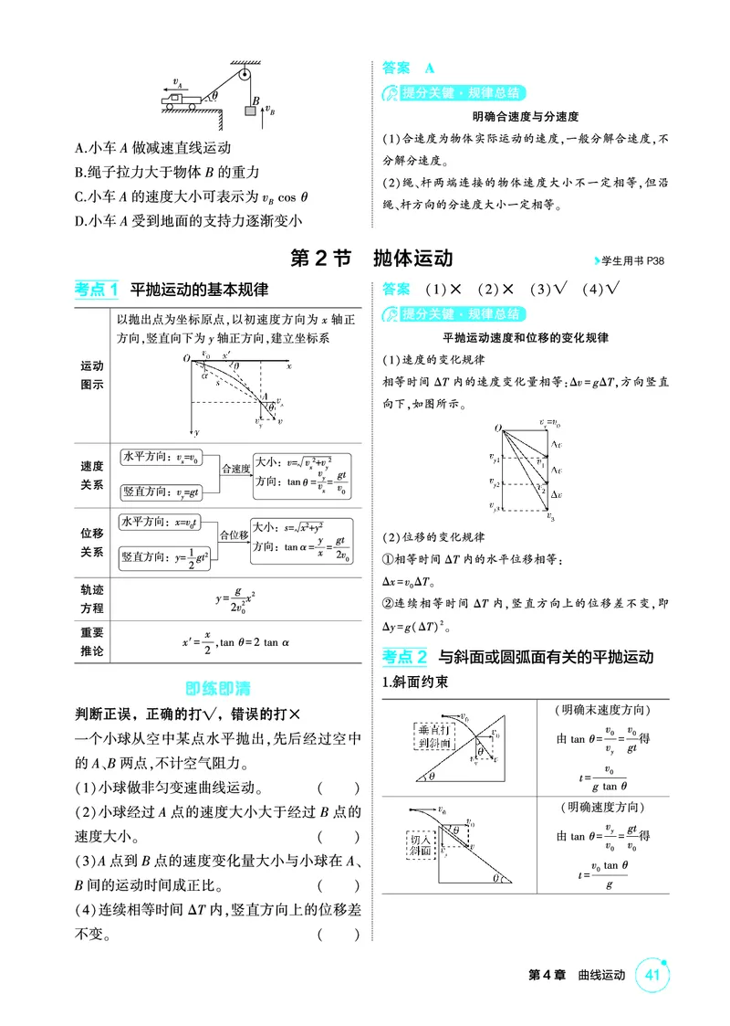 《1_精讲册PDF04-第4章曲线运动_2026版教学资源包_202653高考总复习A版_江苏版_2026版.江苏版.选考总复习.物理.5·3A版_二、教师用书PDF_第4章曲线运动_1_PDF教参电子书》第3页预览