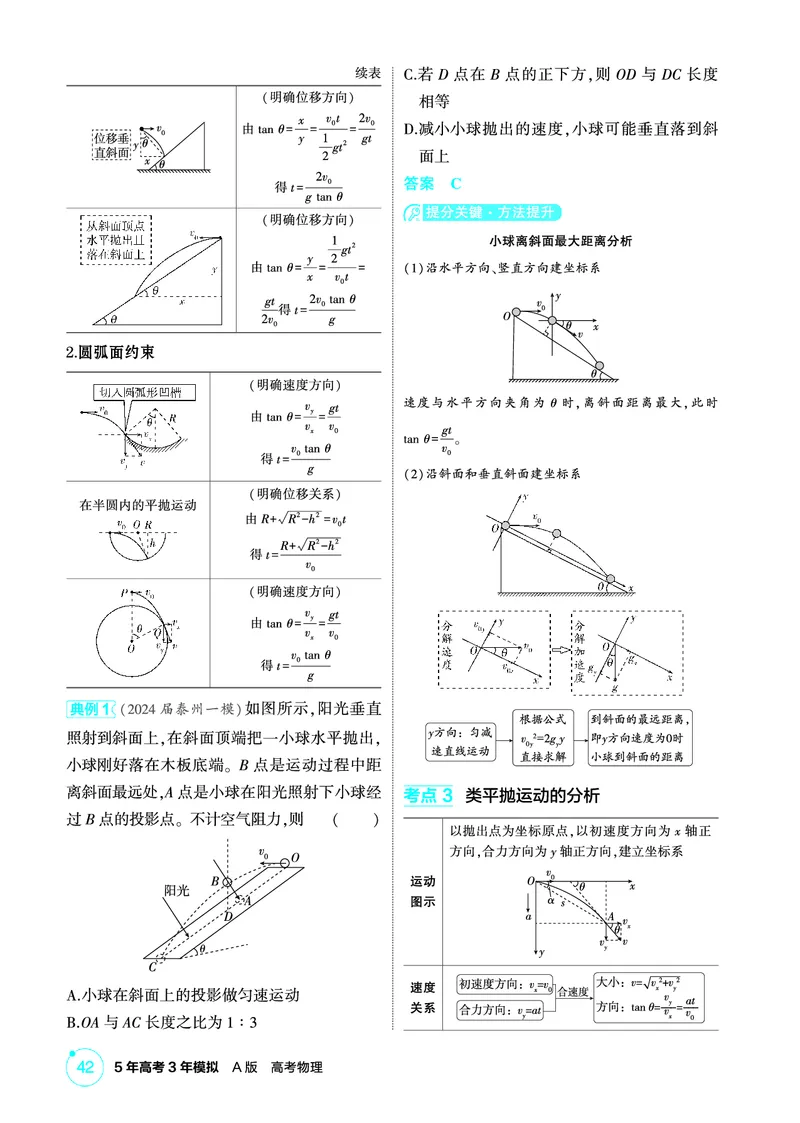 《1_精讲册PDF04-第4章曲线运动_2026版教学资源包_202653高考总复习A版_江苏版_2026版.江苏版.选考总复习.物理.5·3A版_二、教师用书PDF_第4章曲线运动_1_PDF教参电子书》第4页预览