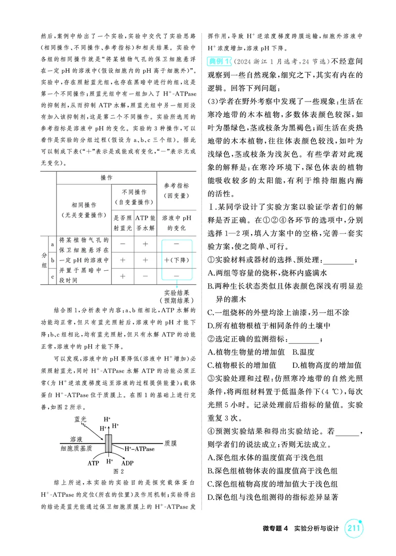 《1_精讲册-微专题4实验分析与设计_2026版教学资源包_202653高考总复习A版_浙江版_2026版.浙江版.选考总复习.生物.5·3A版_微专题_微专题4实验分析与设计_2_精讲册PDF》第2页预览