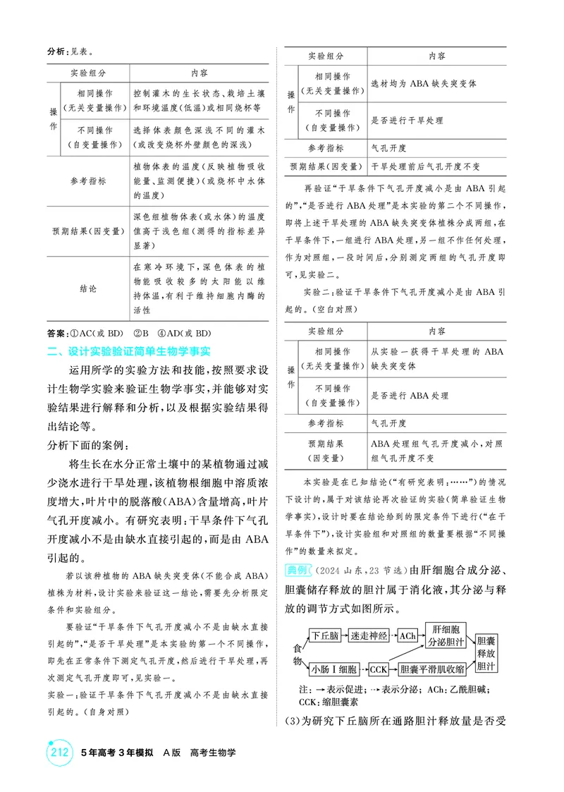 《1_精讲册-微专题4实验分析与设计_2026版教学资源包_202653高考总复习A版_浙江版_2026版.浙江版.选考总复习.生物.5·3A版_微专题_微专题4实验分析与设计_2_精讲册PDF》第3页预览