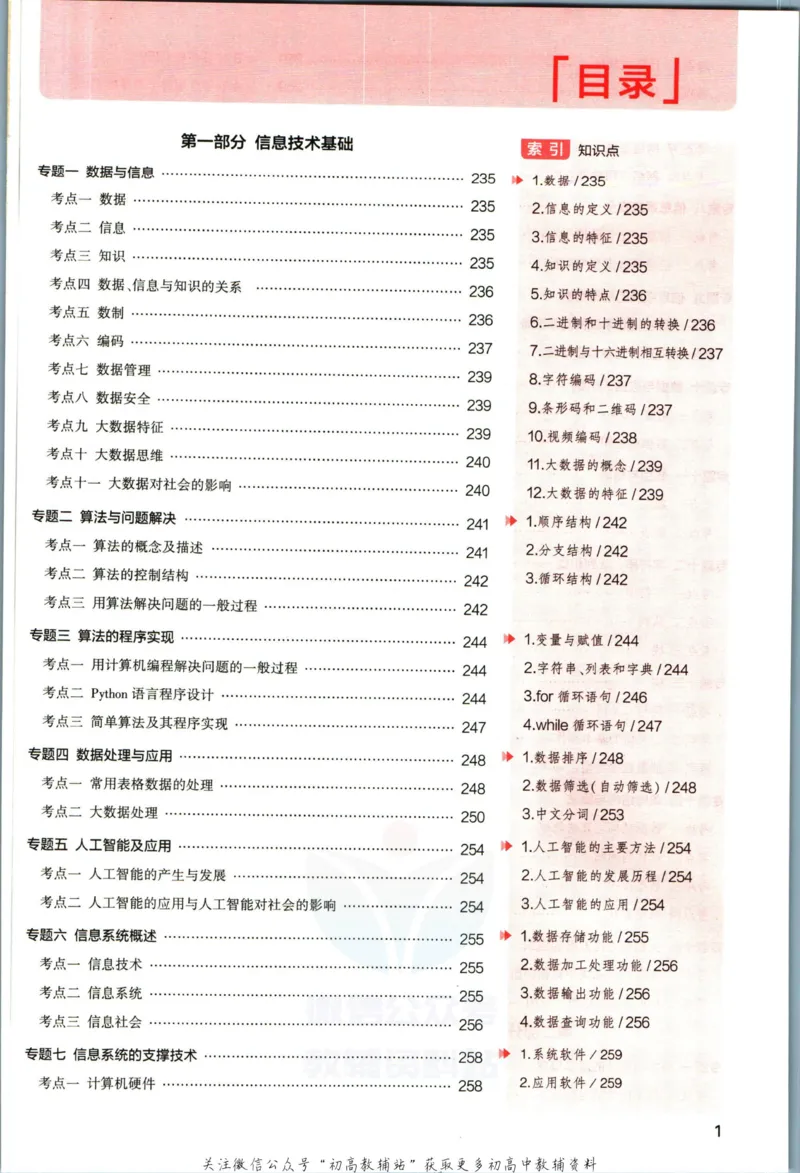 《53高考总复习A版技术浙江版分类精析_2023A版学生用书》第3页预览