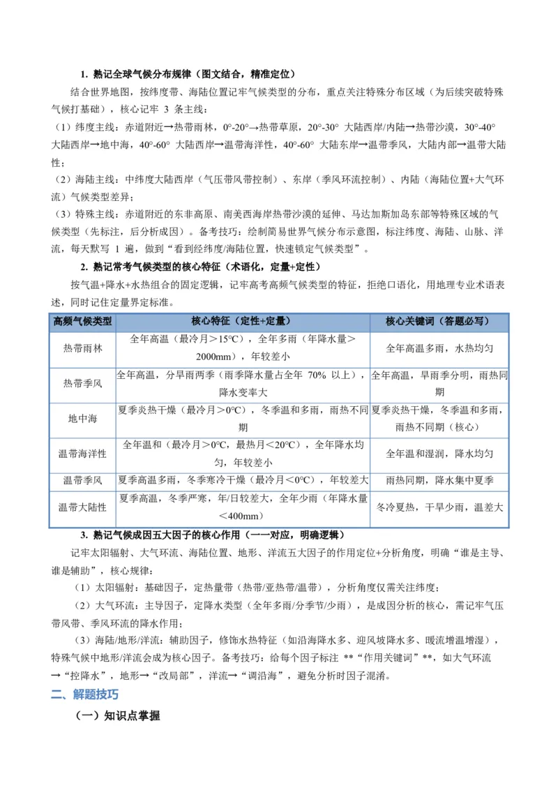 《题型15气候特征及成因的描述方法（题型专练）（全国通用）（教师版）_地理_2026年-地理高考专项复习_2026年高考地理重难点讲义专练（新高考通用）-G102_2026版》第2页预览