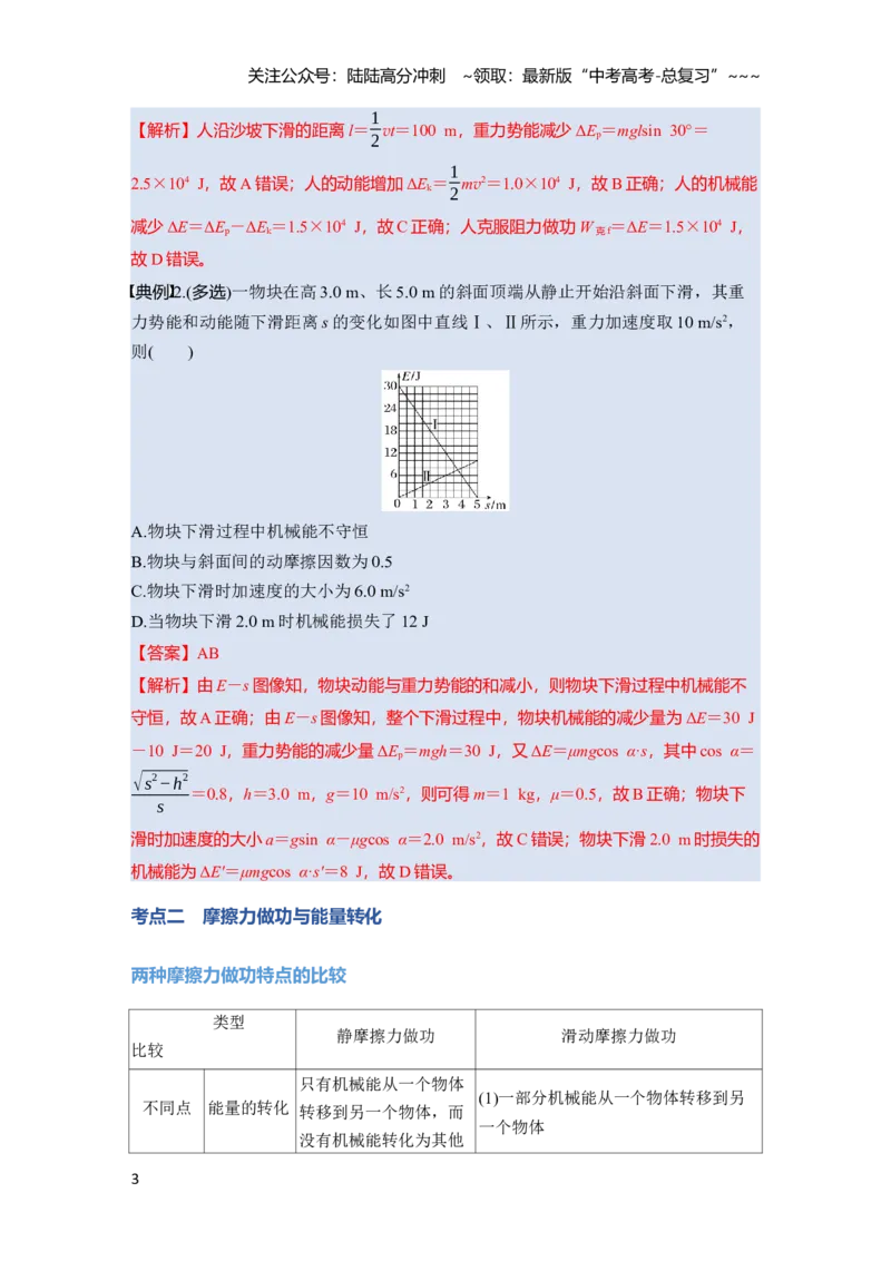 《第六章　第30课时　功能关系　能量守恒定律（教师版）_04-物理-高考总复习_一轮复习_2026年-物理高考一轮复习_2026年高考物理一轮复习讲义·培优练习（新高考通用）-G366_资料》第3页预览