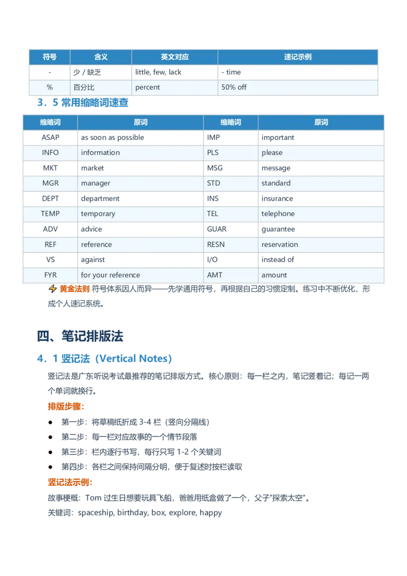 《001.PartC故事复述：速记法攻略_英语(2)_专项复习_2027年高考英语专项更新中_22027年高考英语听力高分突破讲练_话题突破03故事复述技巧和真题演练（广东专用）》第6页预览
