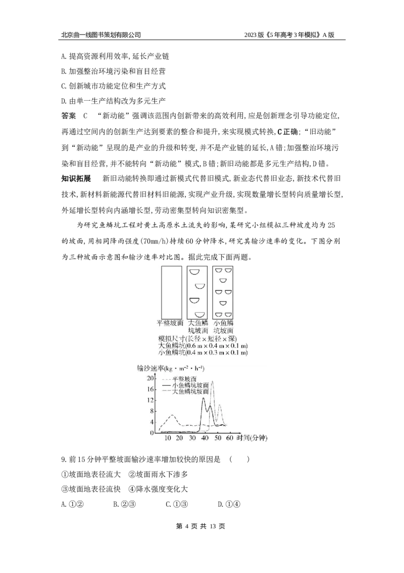 《1_14.应用创新题组(1)_2023版教学资源包_2023版新高考版选考总复习地理5·3A版_16_专题十四不同类型区域的发展_5_应用创新题组》第4页预览