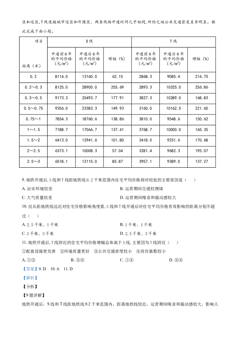 《精品解析：湖南省2021年普通高中学业水平选择性考试地理试题（解析版）_地理_2026年-地理高考专项复习_2008年-2025年地理高考真题_2021年高考_2021年湖南地理》第5页预览