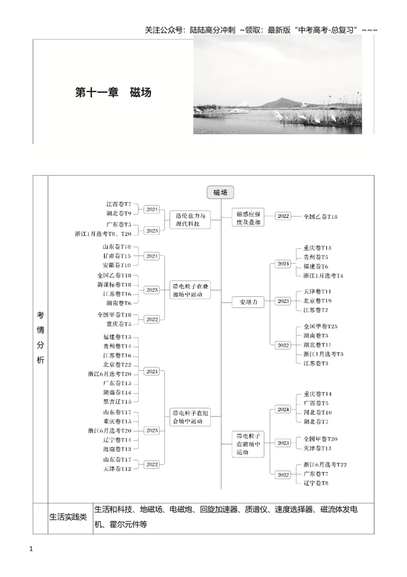 《第十一章　第57课时　磁场及其对电流的作用_04-物理-高考总复习_一轮复习_2026年-物理高考一轮复习_2026年大一轮复习讲义物理课件讲义练习-C203_学生用书Word版文档_复习讲义》第1页预览