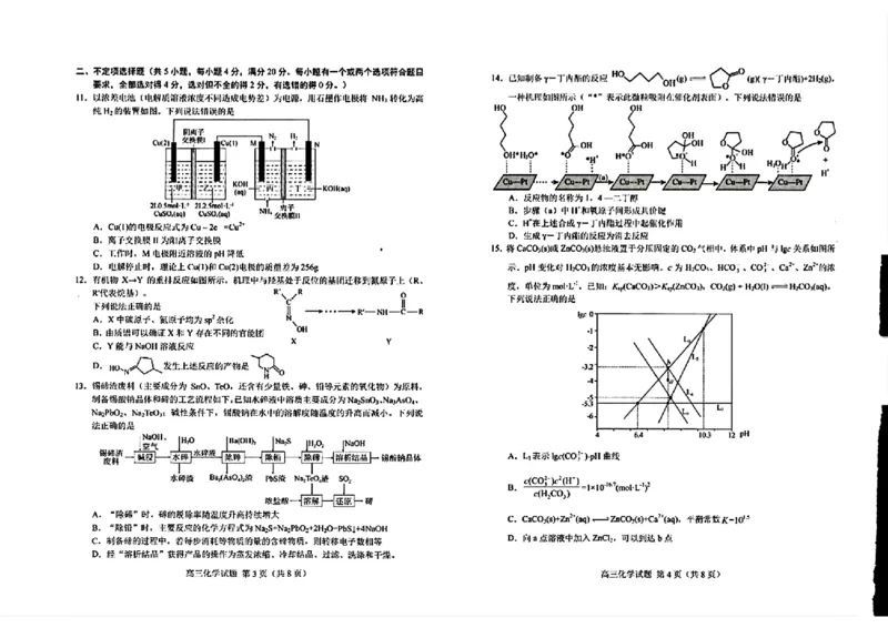 《57_05化学山东菏泽市（一模）试卷+标答评分细则_2025版教学资源包_（总复习系列）2025版《5年高考3年模拟》新高考版B版（⭐全科）_2025版.新高考新教材版.选考总复习.化学.5·3B版》第2页预览