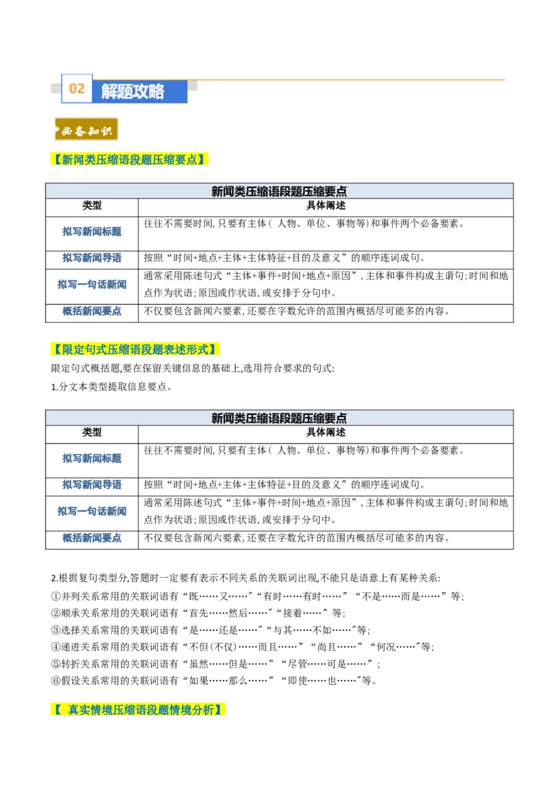 《题型06扩展语句压缩语段类（题型专练）（全国通用）（教师版）_专项复习_2026年-语文专项复习_2026年高考语文重难点讲义专练（新高考通用）-G102_2026版》第2页预览