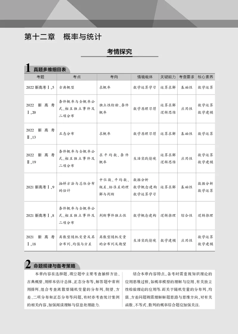 《1_12.1随机事件、古典概型（PDF版）_2023版教学资源包_2023版新高考新教材版高考总复习数学5·3B版_12_第十二章概率与统计_1_121随机事件、古典概型_2_121随机事件、古典概型（PDF版）》第1页预览