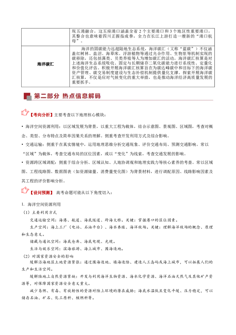 《热点06工程建设（热点专练）（全国通用）（学生版）_地理_2026年-地理高考专项复习_2026年高考地理重难点讲义专练（新高考通用）-G102_2026版》第2页预览