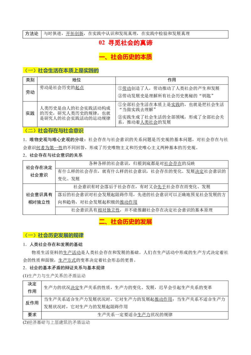 《晨读知识点9--认识社会与价值选择-8页_zheng治_2026年_2026年高考政治一轮复习复习晨读晚练系列（核心知识＋专项训练）-G397_资料》第3页预览