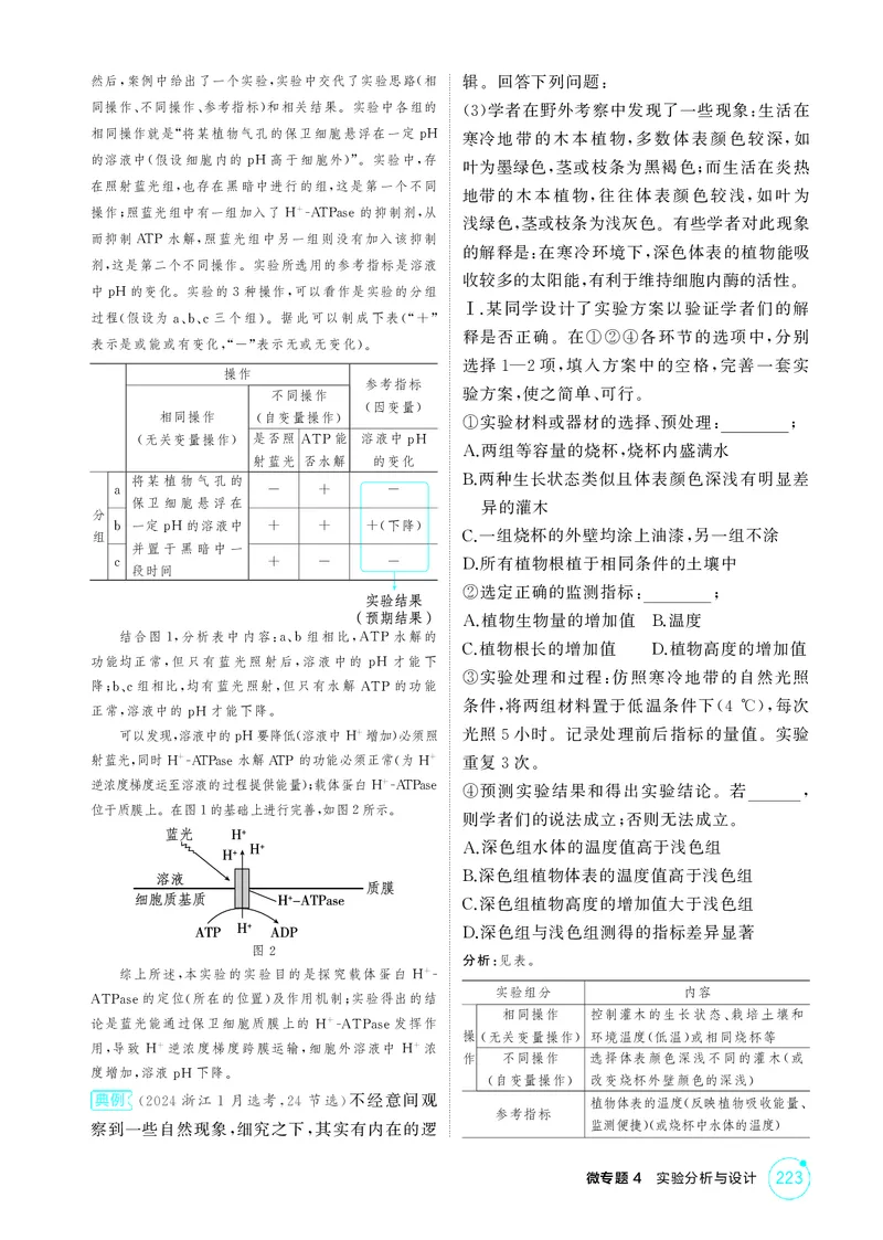 《1_精讲册-微专题4　实验分析与设计_2026版教学资源包_202653高考总复习A版_江苏版_2026版.江苏版.选考总复习.生物.5·3A版_微专题_微专题4实验分析与设计_2_精讲册PDF》第2页预览
