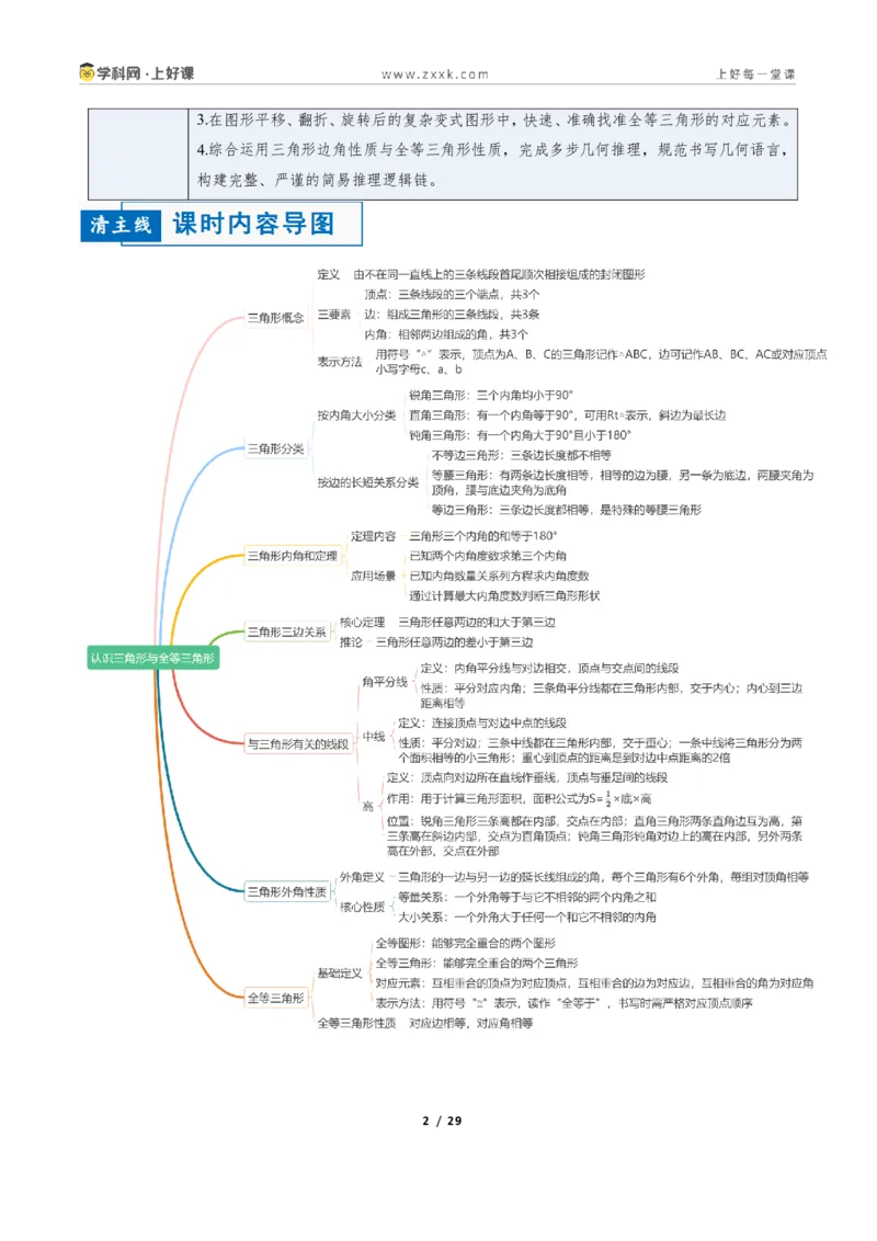 《1.2认识三角形与全等三角形（讲义）（原卷版）_2026秋初中教辅合集_2027学科网&_2027新《8上数学•同步备课资料合集》（新教材浙教）_2027新《8上数学•教学讲义》（新教材浙教版）》第2页预览