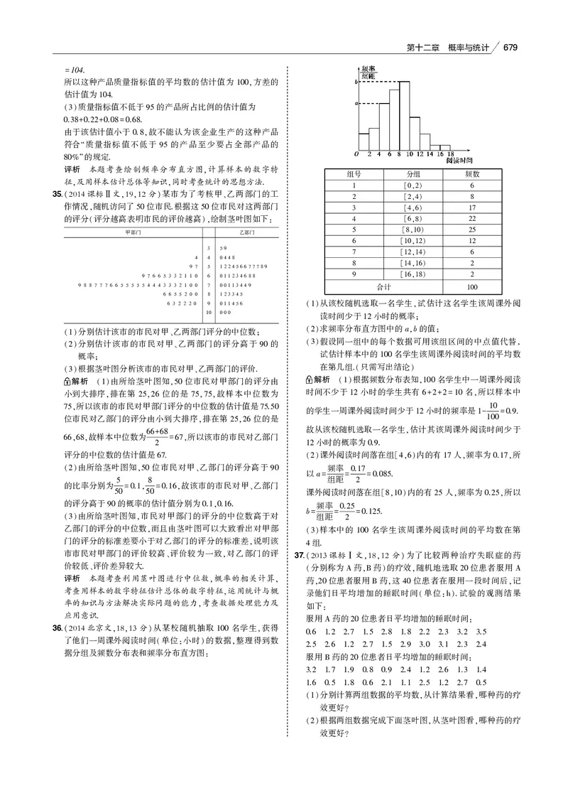 《§12.4　统计与统计案例_2022版教学资源包_五年高考三年模拟_2022版新高考版高考总复习数学53B版_第十二章　概率与统计_§124　统计与统计案例_12_14　统计与统计案例_专题电子书》第10页预览