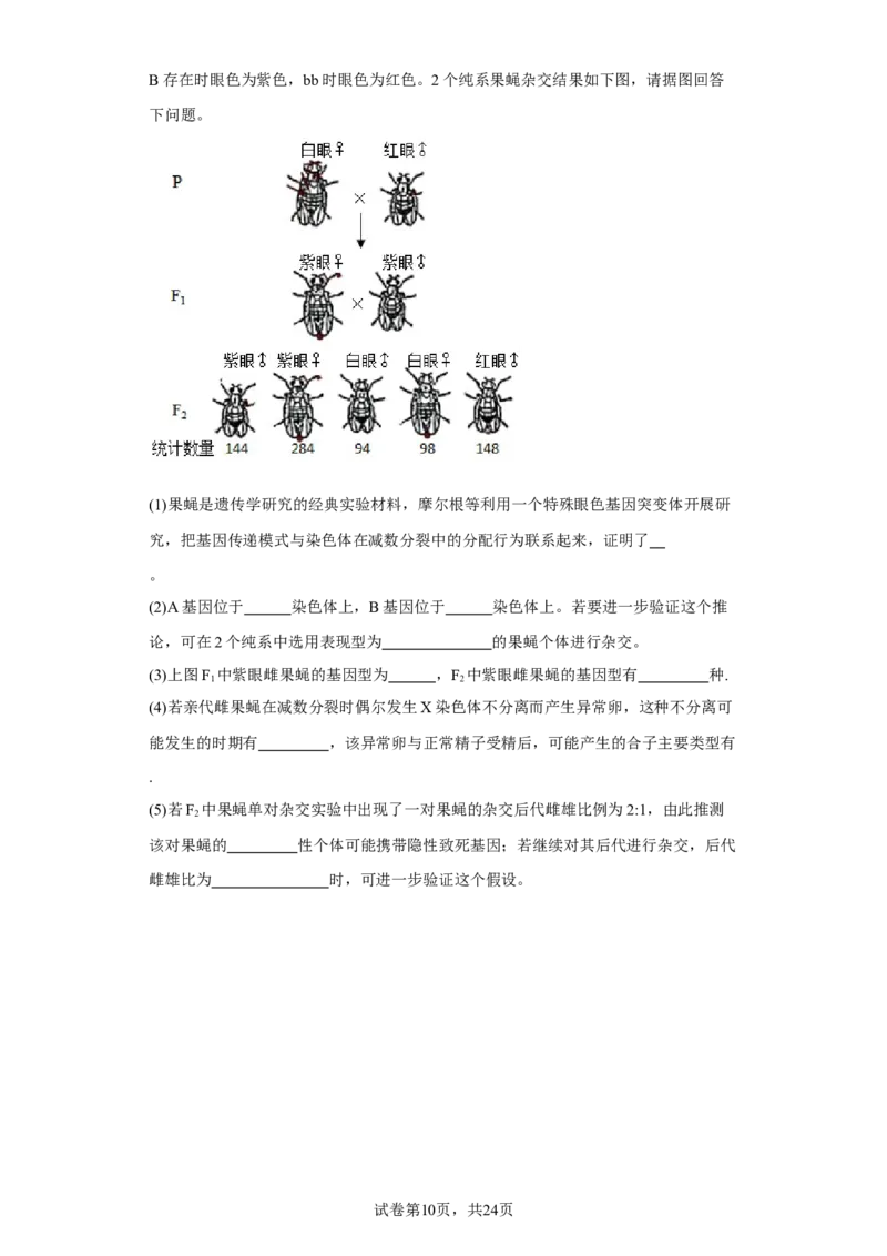 《2021年新高考江苏生物高考真题(1)_2026版高中《二三轮复习+冲刺复习》_2021-2025生物高考题_2021生物高考题_学生》第10页预览