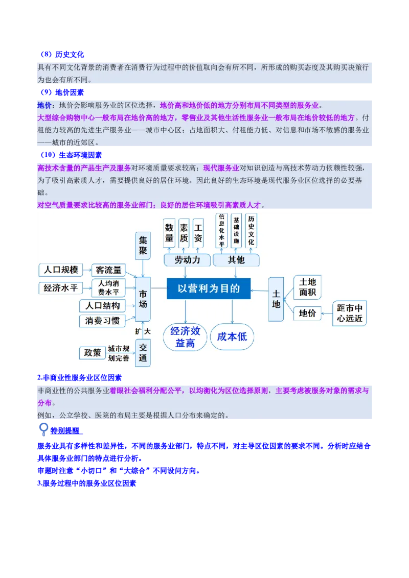 《第26讲服务业区位因素及其变化（复习讲义）（全国通用）（教师版）_地理_2026年_2026年高考地理一轮复习讲义+练习+课件（新教材新高考）-G55_2026版_专题10产业区位因素》第7页预览