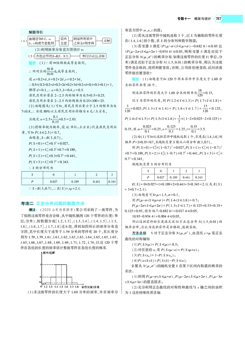 《§11.3条件概率、二项分布及正态分布_2022版教学资源包_五年高考三年模拟_2022版新高考版高考总复习数学5·3A版_专题十一§113条件概率、二项分布及正态分布_专题PDF_专题PDF_专题电子书》第5页预览