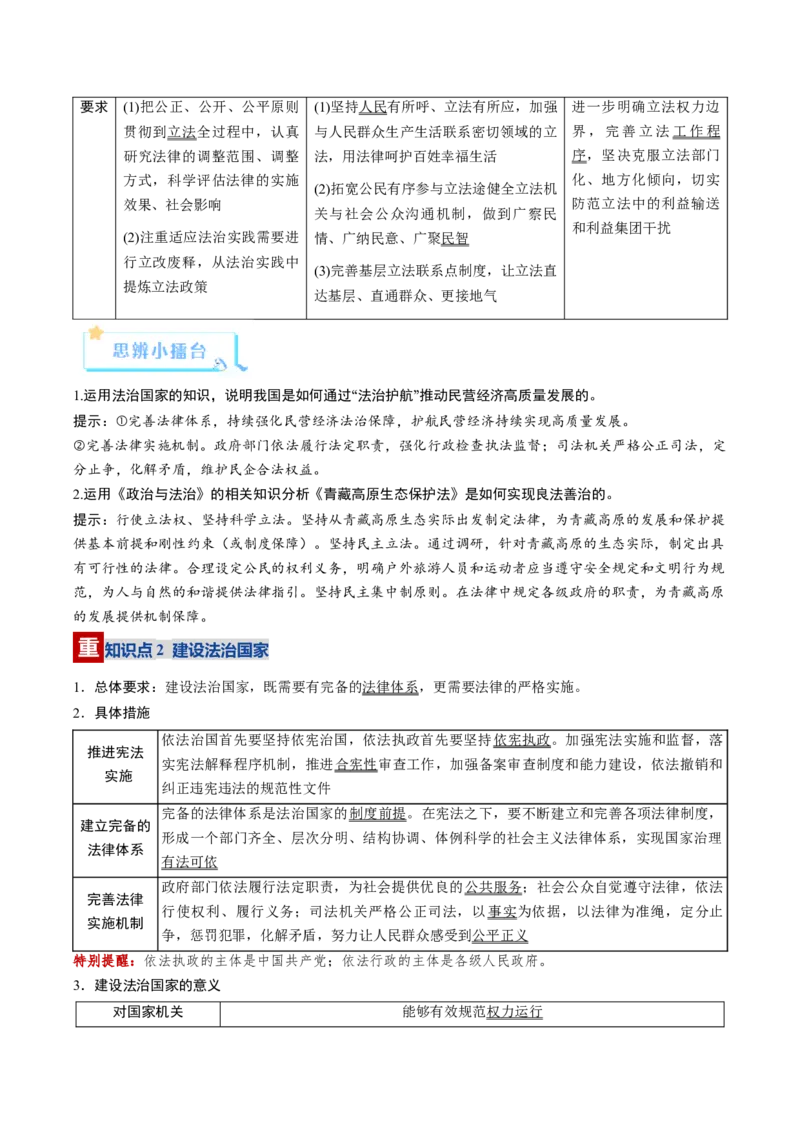 《第08课法治中国建设（复习讲义）（教师版）（全国通用）_zheng治_2026年_2026年高考政治一轮复习讲义+练习+课件（新教材新高考）-G55_2026版_必修3政治与法治》第5页预览