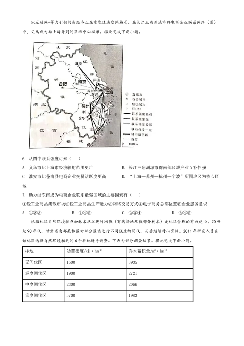 《精品解析：2021年新高考辽宁地理高考真题（原卷版）(1)_地理_2027年高考地理专项复习_2008年-2026年地理高考真题-G427_2021年高考_2021年新高考辽宁地理》第2页预览