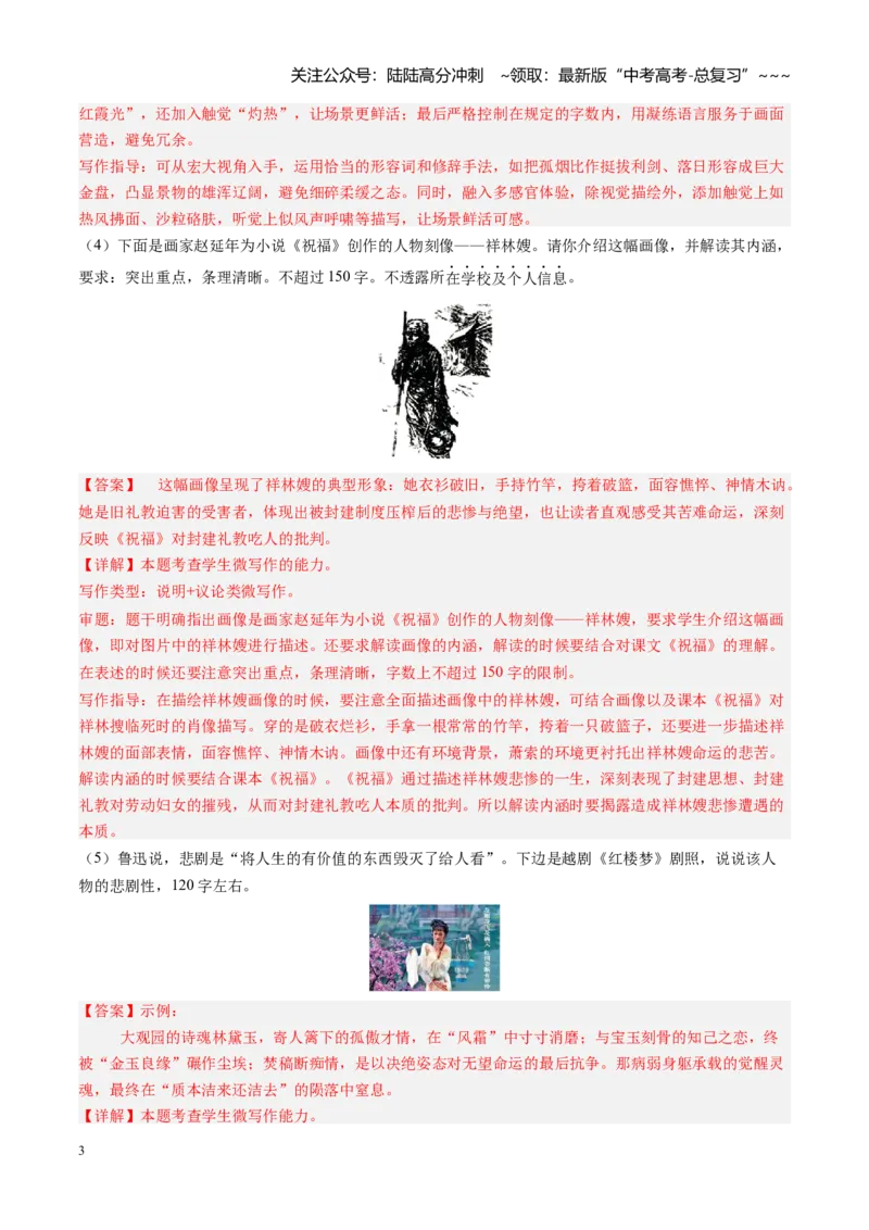 《综合测试04微写作+大作文（全国通用）（教师版）_一轮复习_2026年-语文一轮复习_2026年高考语文一轮复习考点精讲精练（新高考通用）-G58_2026版》第3页预览