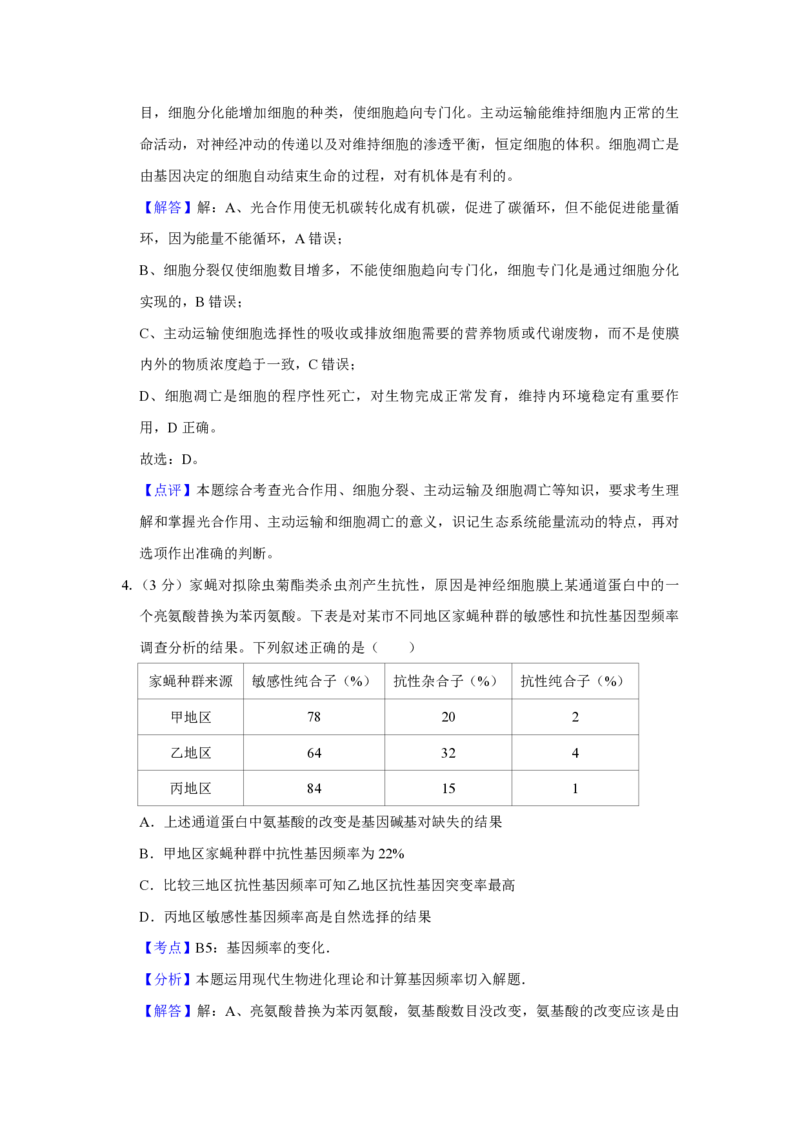 《2013年天津市高考生物试卷解析版(1)_高考一二三轮复习_生物_2027年高考生物专项_2008年-2026年生物高考真题-G427_2008-2020年高考_地方卷_天津高考生物07-21_A4word版_天津生物PDF版（赠送）》第3页预览