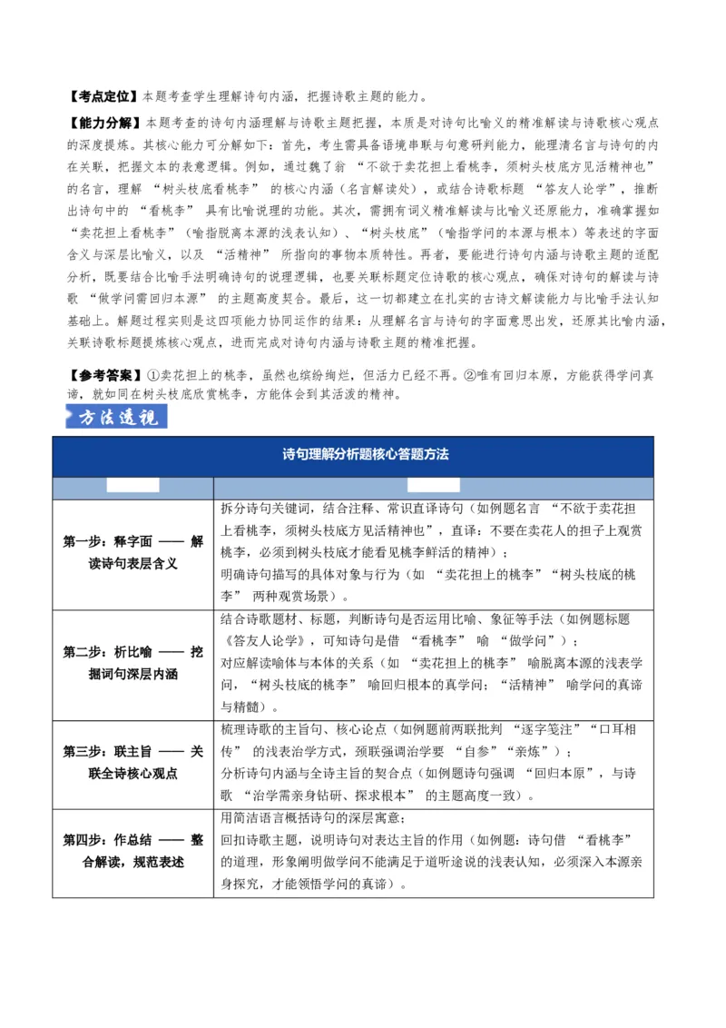《题型05古代诗歌内容理解题型突破（题型专练）（全国通用）（教师版）_专项复习_2026年-语文专项复习_2026年高考语文重难点讲义专练（新高考通用）-G102_2026版》第4页预览
