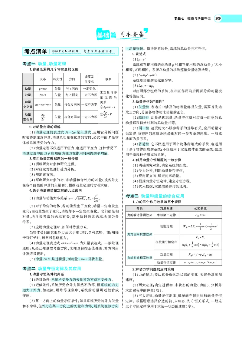 《专题七　碰撞与动量守恒_2022版教学资源包_五年高考三年模拟_2022版新高考版选考总复习物理5·3A版_专题七碰撞与动量守恒_专题PDF_专题PDF_专题电子书》第3页预览