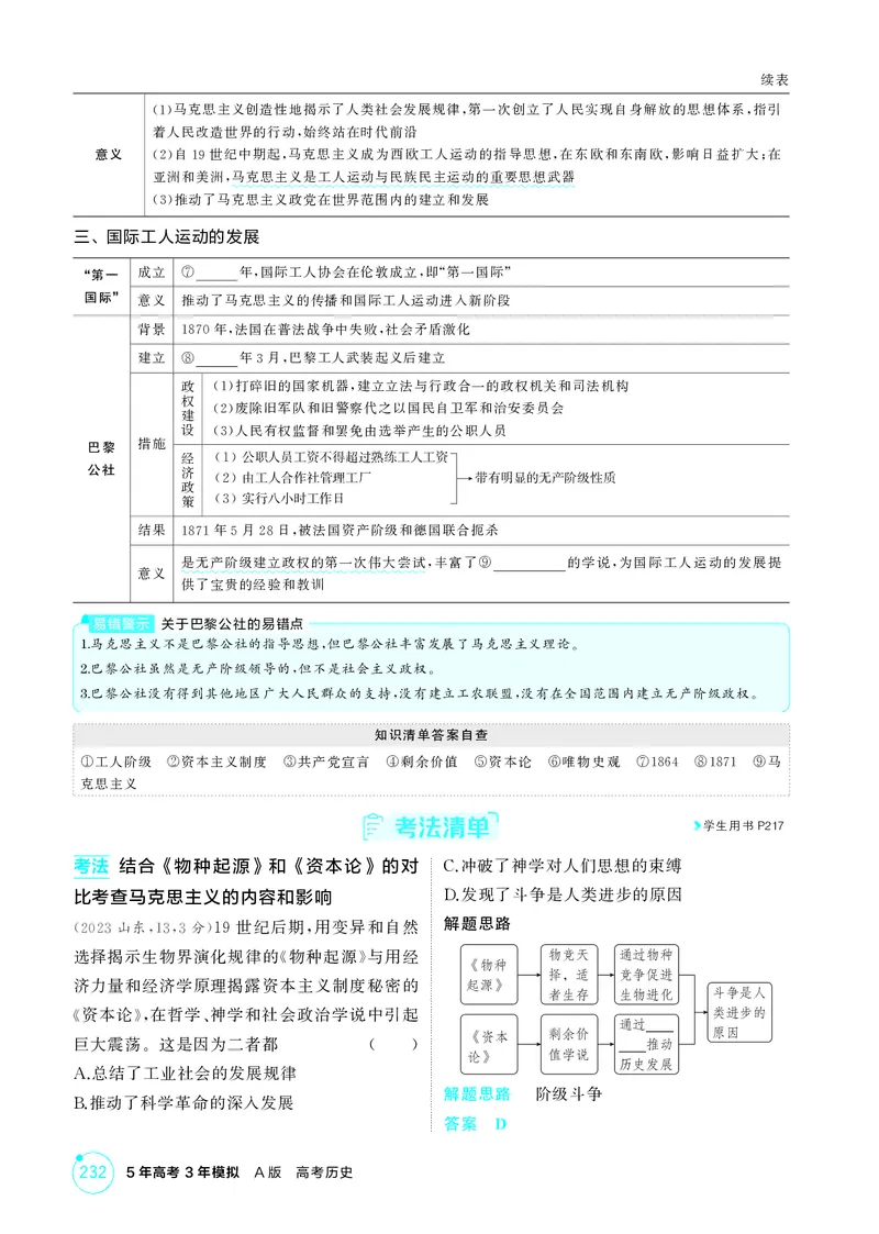 《1_精讲册-第十三单元　工业革命与马克思主义的诞生　世界殖民体系与亚非拉民族独立运动_2026版教学资源包_202653高考总复习A版_山东版_2026版.山东版.选考总复习.历史.5·3A版_2_精讲册PDF》第8页预览