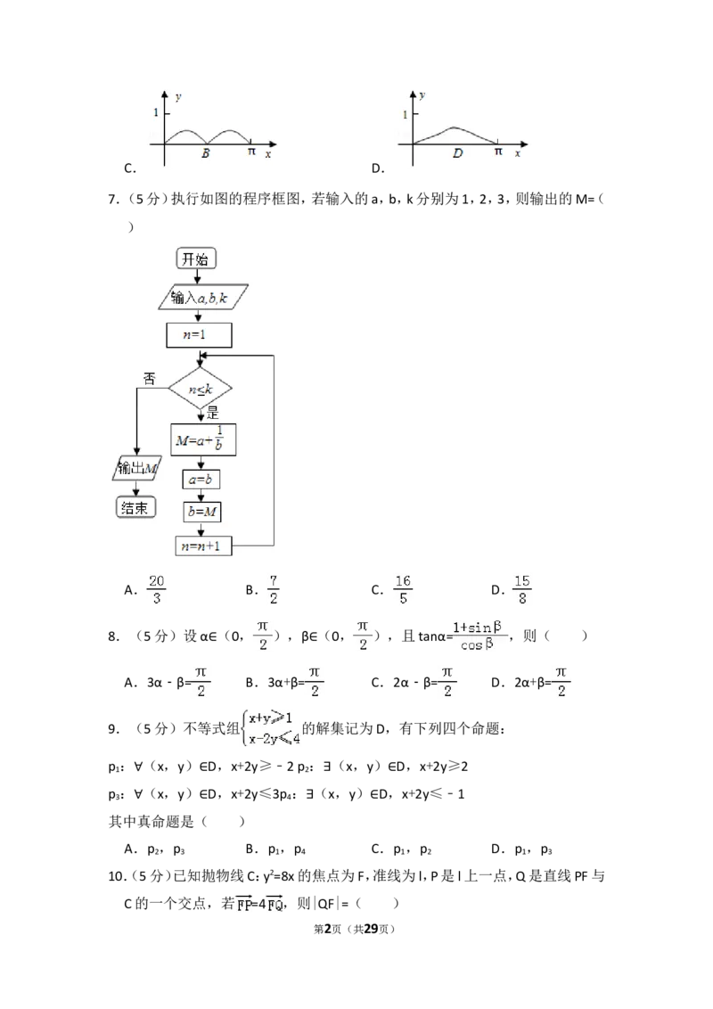 《2014年全国统一高考数学试卷（理科）（新课标ⅰ）（含解析版）_高考一二三轮复习_数学_2027年高考数学专项复习更新中_2008年-2026年数学高考真题-G427_2008-2020年高考_2008-2020年_全国卷_462》第2页预览