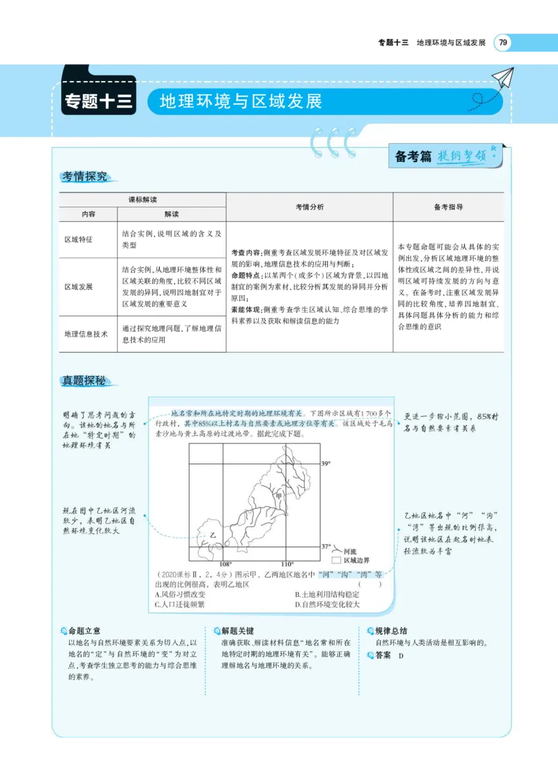 《1_13.考题考点精析(1)_2023版教学资源包_2023版新高考版选考总复习地理5·3A版_15_专题十三地理环境与区域发展_7_专题考点精析》第1页预览